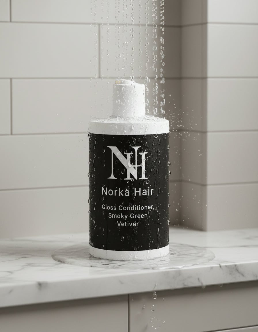 Après - shampoing brillant au vétiver vert fumé - Norka Hair