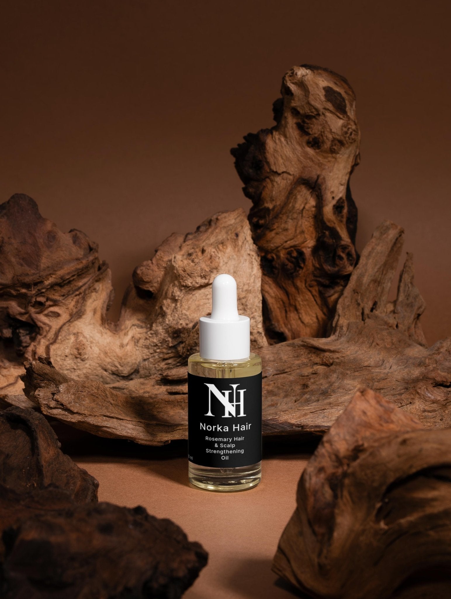 Huile Fortifiante Cheveux & Cuir Chevelu - Romarin et Menthe poivrée - Norka Hair